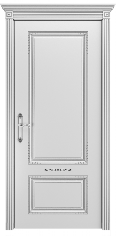 Межкомнатная дверь Альянс-121 В1 ДГ Серебро 900x2000